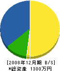 佐竹水道 貸借対照表 2008年12月期