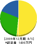 うるま電工 貸借対照表 2009年12月期
