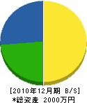 老田工業 貸借対照表 2010年12月期