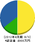 前田建設工業 貸借対照表 2012年4月期