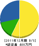 村井建築 貸借対照表 2011年12月期