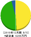 小島建設 貸借対照表 2010年12月期