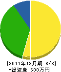 田原開発 貸借対照表 2011年12月期 田原開発 貸借対照表 2011年12月期