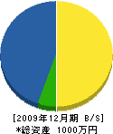 小松建築 貸借対照表 2009年12月期