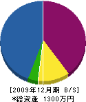 田辺土木 貸借対照表 2009年12月期