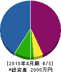 小島造園 貸借対照表 2010年4月期