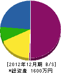 坂口造園 貸借対照表 2012年12月期