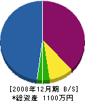 澤田工務店 貸借対照表 2008年12月期