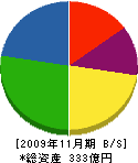 日本フイルコン 貸借対照表 2009年11月期