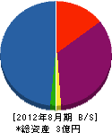 中村商会 貸借対照表 2012年8月期