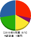 富士協和 貸借対照表 2010年9月期