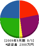 村田工業 貸借対照表 2009年9月期