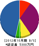 鈴木塗装 貸借対照表 2012年10月期