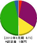 橋本組 貸借対照表 2012年8月期