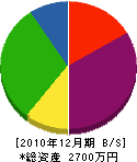 上田工務店 貸借対照表 2010年12月期