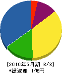 元木工電舎 貸借対照表 2010年5月期