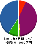 島田製材所 貸借対照表 2010年5月期