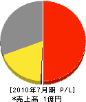 松本産業 損益計算書 2010年7月期