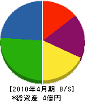 和田工務店 貸借対照表 2010年4月期