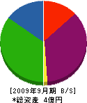 日南鉄構 貸借対照表 2009年9月期