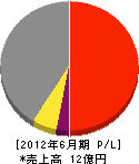 西日本メンテナンス 損益計算書 2012年6月期
