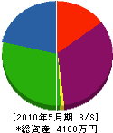 長松電気工事 貸借対照表 2010年5月期