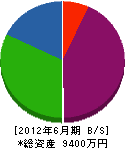 京都建材工業 貸借対照表 2012年6月期