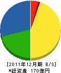 日本サルヴヱージ 貸借対照表 2011年12月期