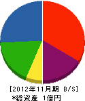 竹内工業 貸借対照表 2012年11月期
