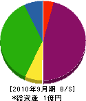 上島開発興産 貸借対照表 2010年9月期