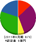岡田工業所 貸借対照表 2011年6月期
