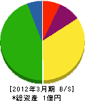 富士鉄工所 貸借対照表 2012年3月期