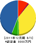 石川衛生工業 貸借対照表 2011年12月期