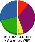 北日本ターフマネジメント 貸借対照表 2011年12月期