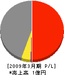 勝田電設 損益計算書 2009年3月期