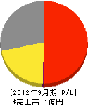 井沢建設 損益計算書 2012年9月期