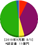 東京建鉄 貸借対照表 2010年9月期