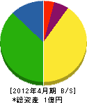 熊本建設 貸借対照表 2012年4月期