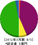 前田住設 貸借対照表 2012年3月期