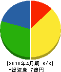 山田組 貸借対照表 2010年4月期