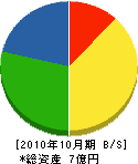 森田建設 貸借対照表 2010年10月期