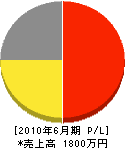 増田電工 損益計算書 2010年6月期