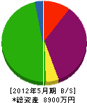 日昇電設 貸借対照表 2012年5月期