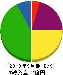 田嶋板金工業 貸借対照表 2010年9月期