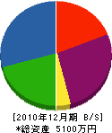 東海ペイント工事 貸借対照表 2010年12月期