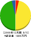 桐谷電気商会 貸借対照表 2008年12月期