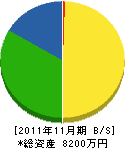 遠藤電気工事 貸借対照表 2011年11月期
