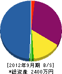 大竹水道工事店 貸借対照表 2012年9月期
