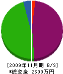 昭和鉄工所 貸借対照表 2009年11月期