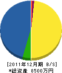 平島園藝場 貸借対照表 2011年12月期